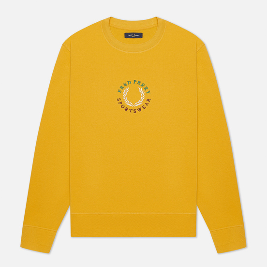 Мужская толстовка Fred Perry Modernist Streetwear Global Branded Gold