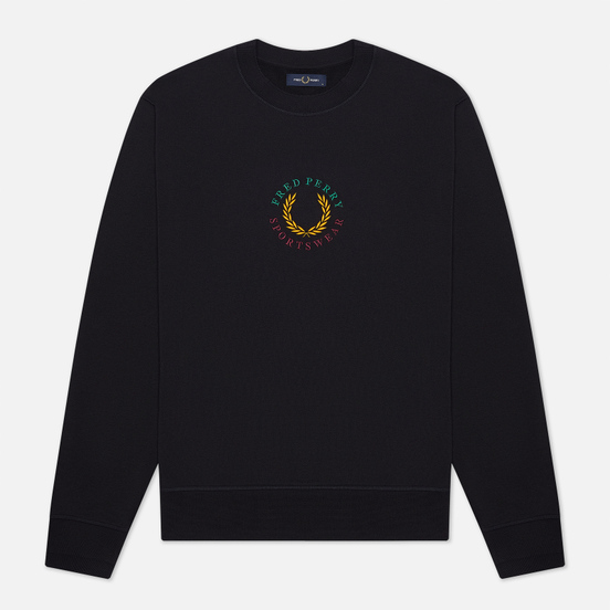 Мужская толстовка Fred Perry Modernist Streetwear Global Branded Navy