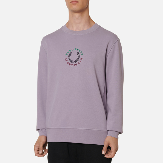 Мужская толстовка Fred Perry Modernist Streetwear Global Branded Lavendar Ash