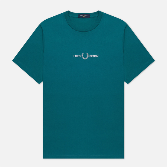 Мужская футболка Fred Perry Colour Block Graphic Light Petrol