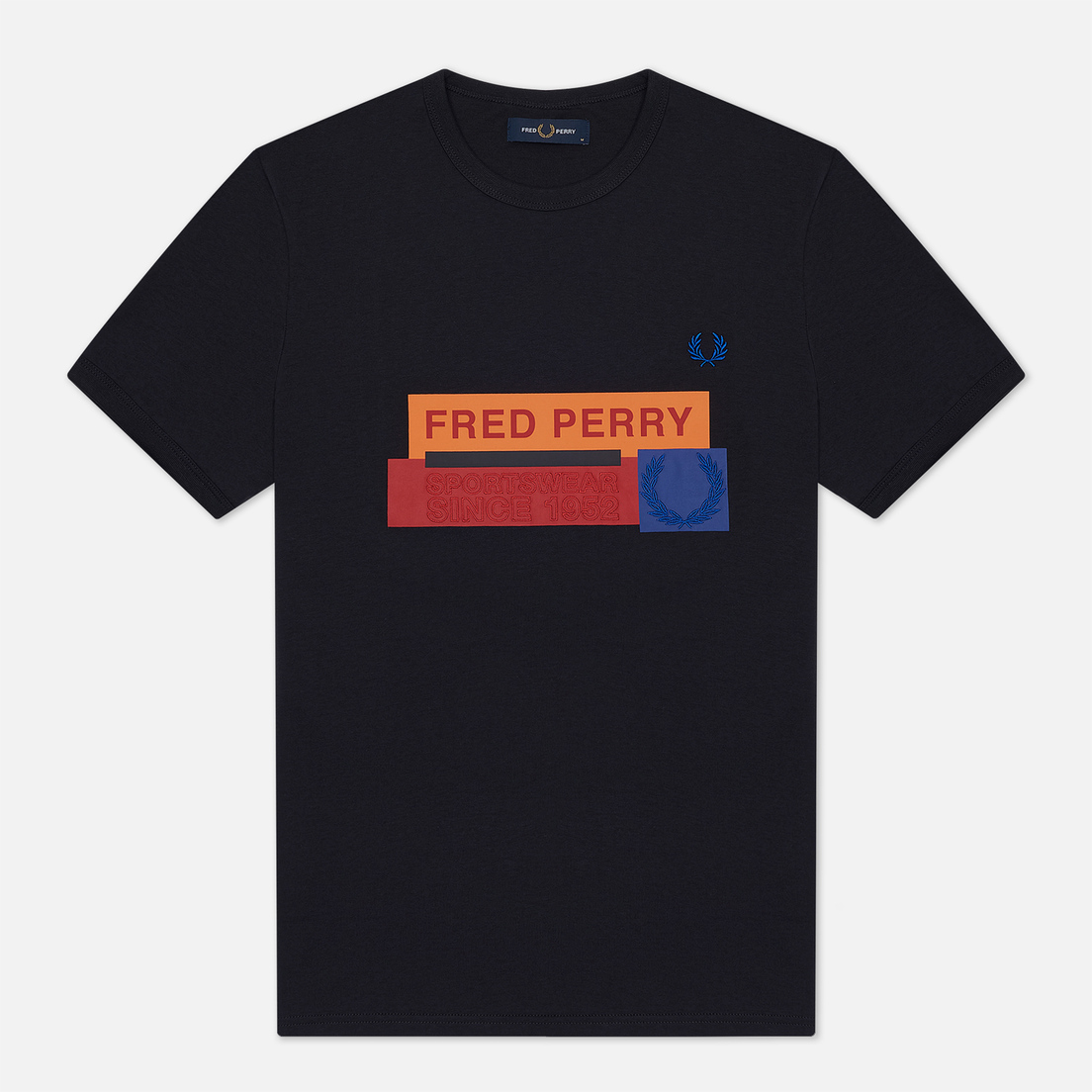 Fred Perry Мужская футболка Colour Block Mixed Graphic