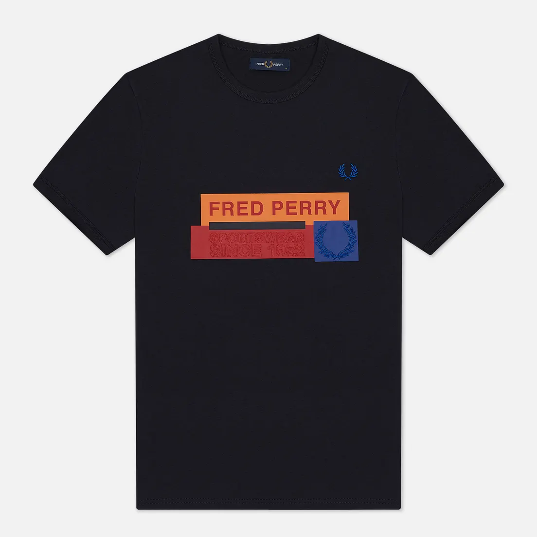 Fred Perry Мужская футболка Colour Block Mixed Graphic