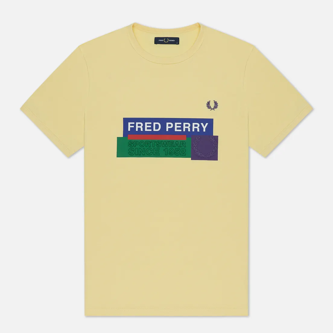 Fred Perry Мужская футболка Colour Block Mixed Graphic