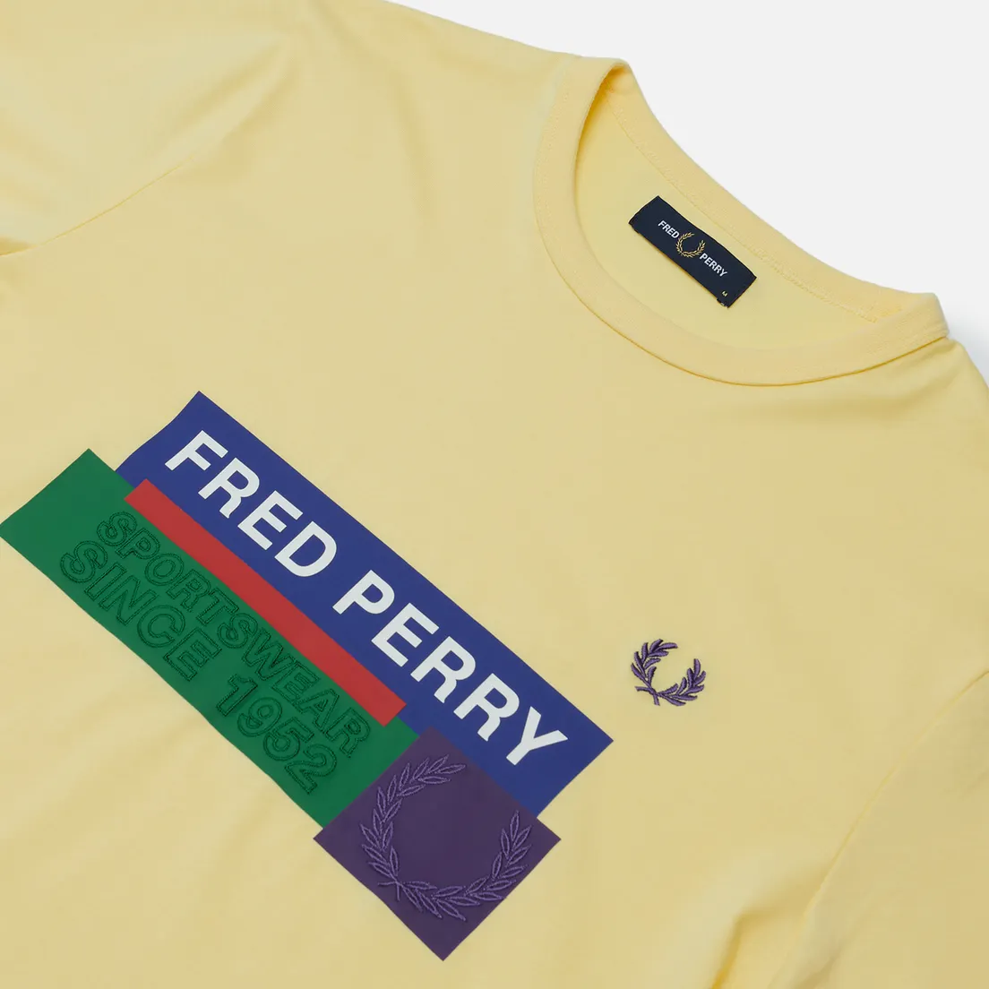 Fred Perry Мужская футболка Colour Block Mixed Graphic