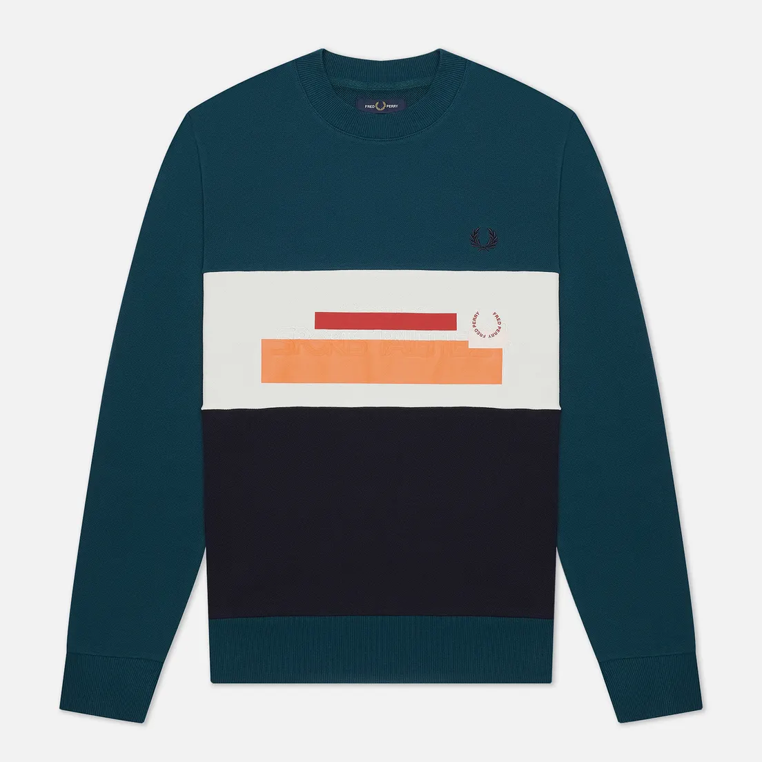 Fred Perry Мужская толстовка Colour Block Mixed Graphic