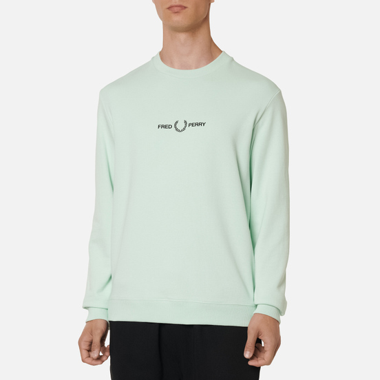 Мужская толстовка Fred Perry Colour Block Graphic Misty Jade