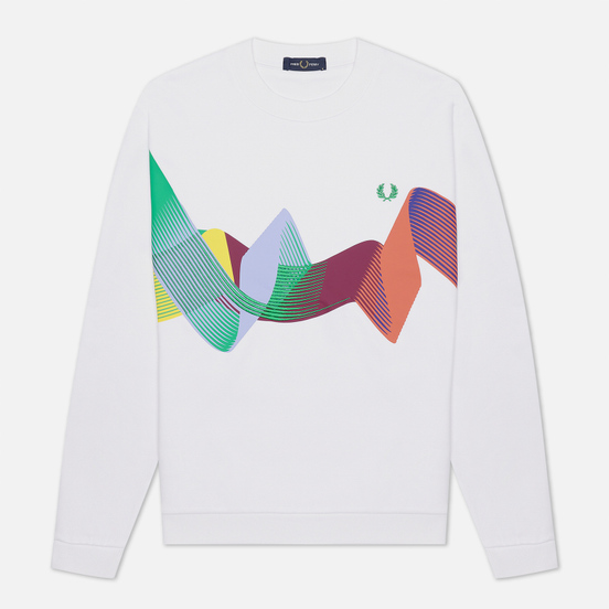 Мужская толстовка Fred Perry Abstract Sport White