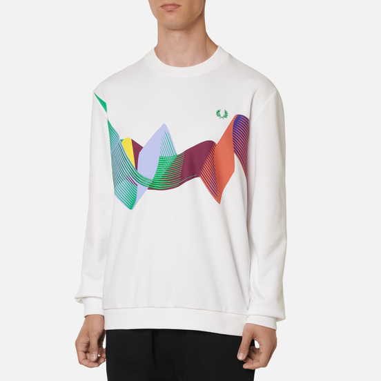 Мужская толстовка Fred Perry Abstract Sport White