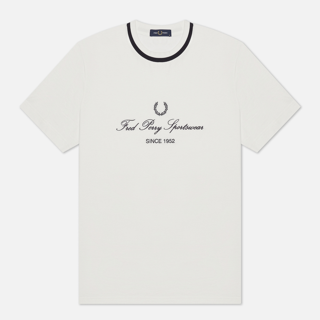 Fred Perry Мужская футболка Modernist Streetwear Script Embroidered
