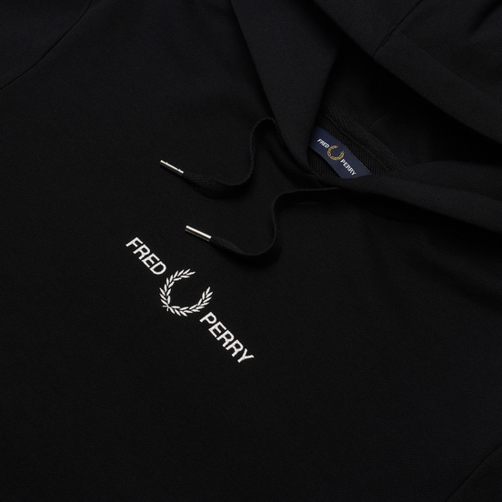 Мужская толстовка Fred Perry Colour Block Graphic Hoodie Black