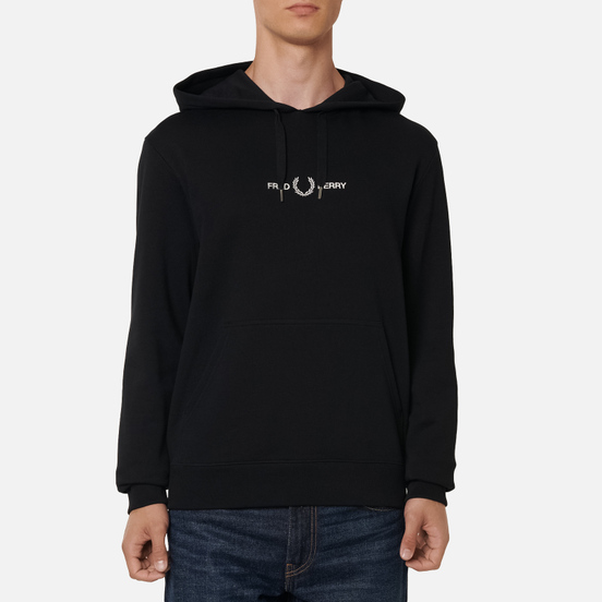 Мужская толстовка Fred Perry Colour Block Graphic Hoodie Black