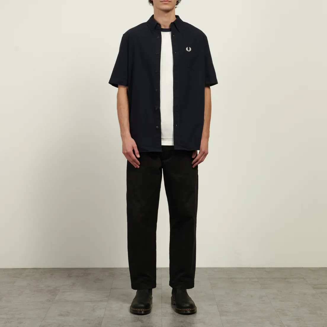 Fred Perry Мужская рубашка Oxford Regular Short Sleeve