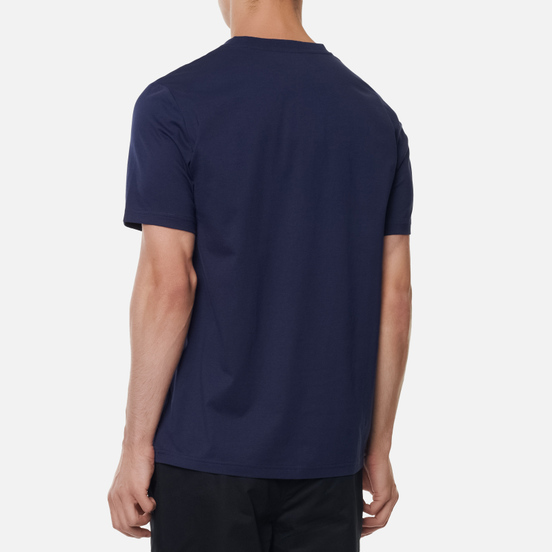 Мужская футболка Fred Perry Logo Colour Block Carbon Blue