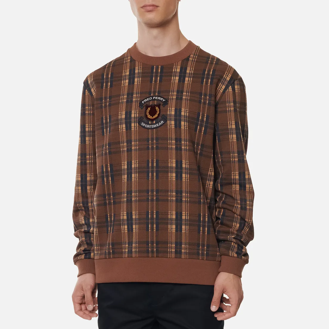 Fred Perry Мужская толстовка Shield Checked