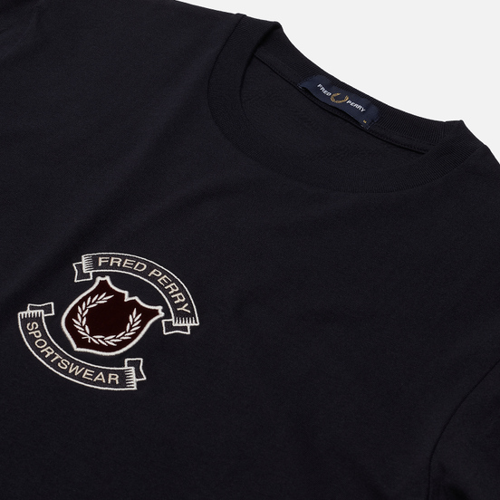 Мужской лонгслив Fred Perry LS Shield Navy