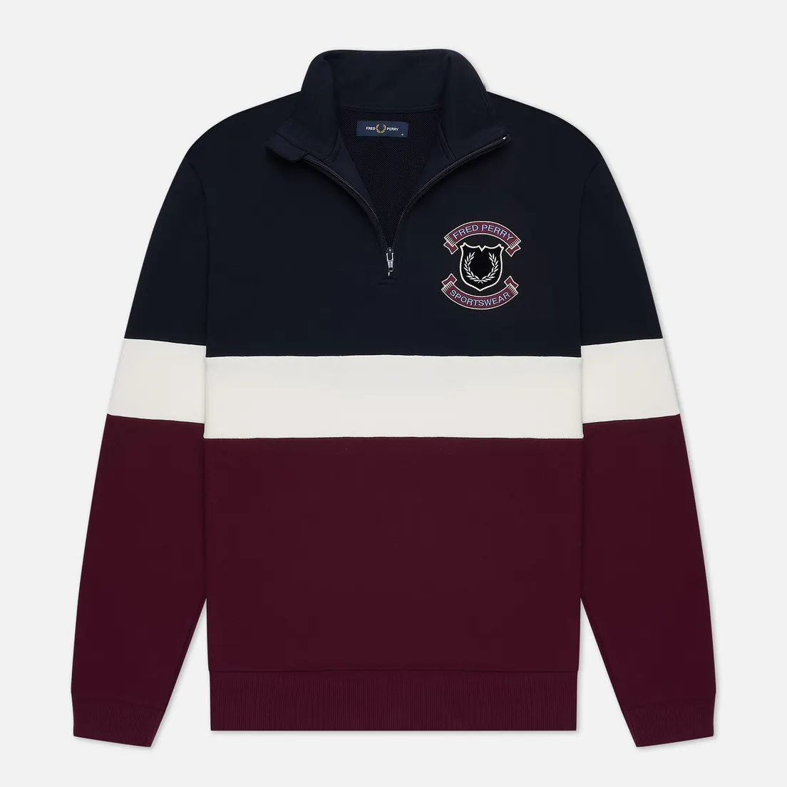 Fred Perry Мужская толстовка Shield Half-Zip