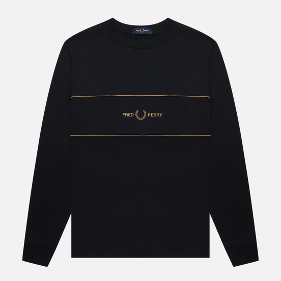 Мужской лонгслив Fred Perry Embroidered Panel Black