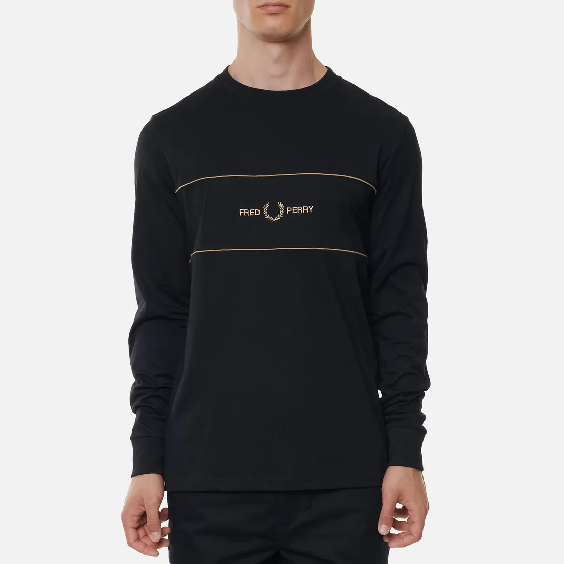 Fred Perry Мужской лонгслив Embroidered Panel