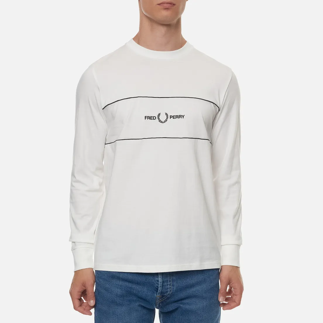 Fred Perry Мужской лонгслив Embroidered Panel