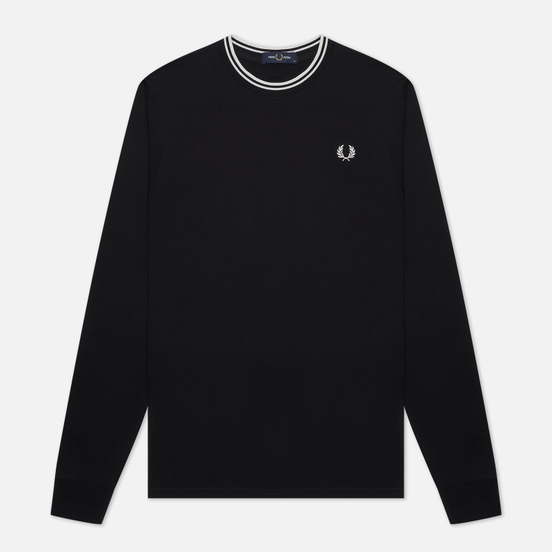 Мужской лонгслив Fred Perry LS Twin Tipped Black