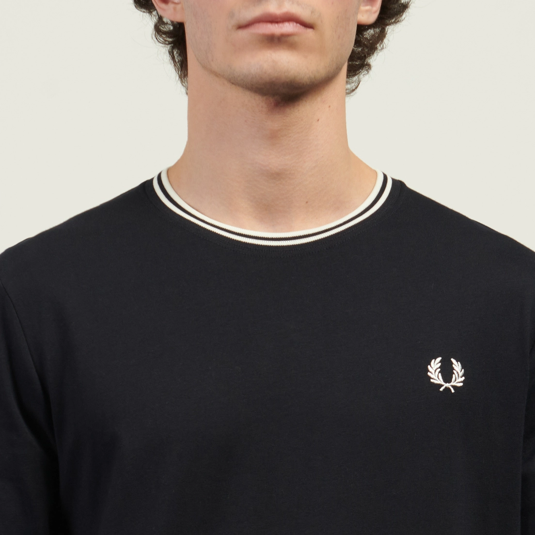 Fred Perry Мужской лонгслив Twin Tipped