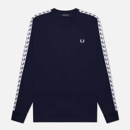 Мужской лонгслив Fred Perry LS Taped Carbon Blue