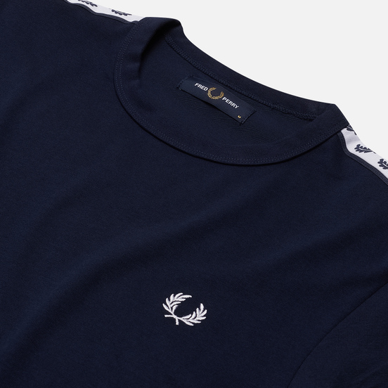Мужской лонгслив Fred Perry LS Taped Carbon Blue