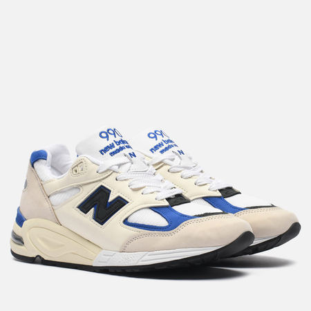 фото Мужские кроссовки new balance x teddy santis 990v2, цвет белый, размер 40.5 eu