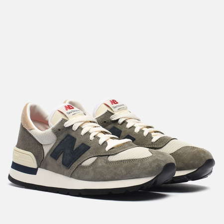 фото Мужские кроссовки new balance x teddy santis 990v1, цвет зелёный, размер 40 eu