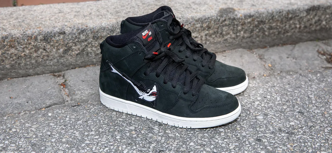 Nike SB × OSKi Dunk High: акулье мастерство