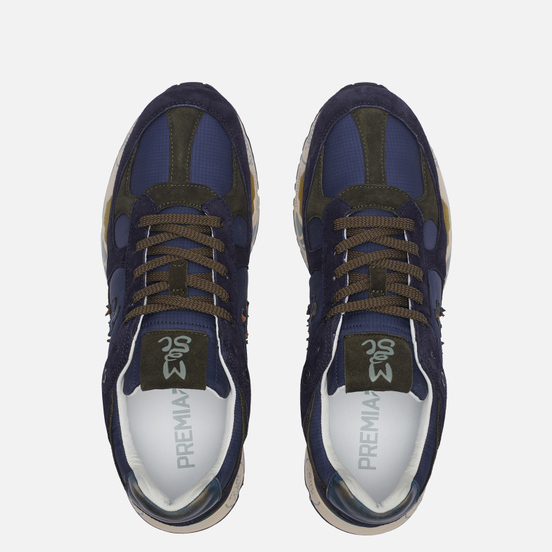 Мужские кроссовки Premiata Mase 5398 Navy/Green