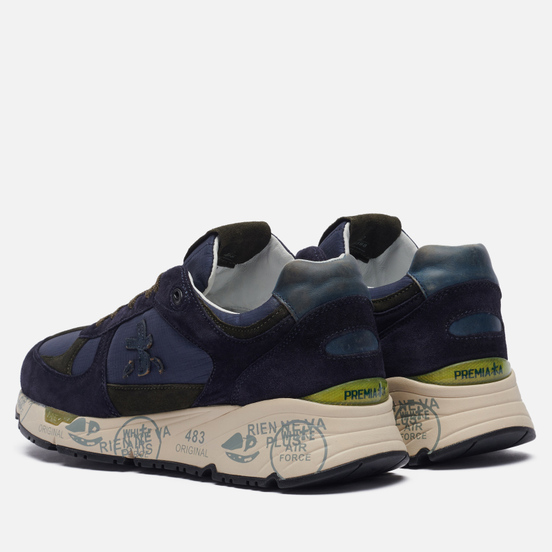 Мужские кроссовки Premiata Mase 5398 Navy/Green