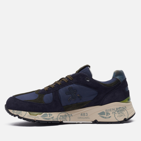 Мужские кроссовки Premiata Mase 5398 Navy/Green