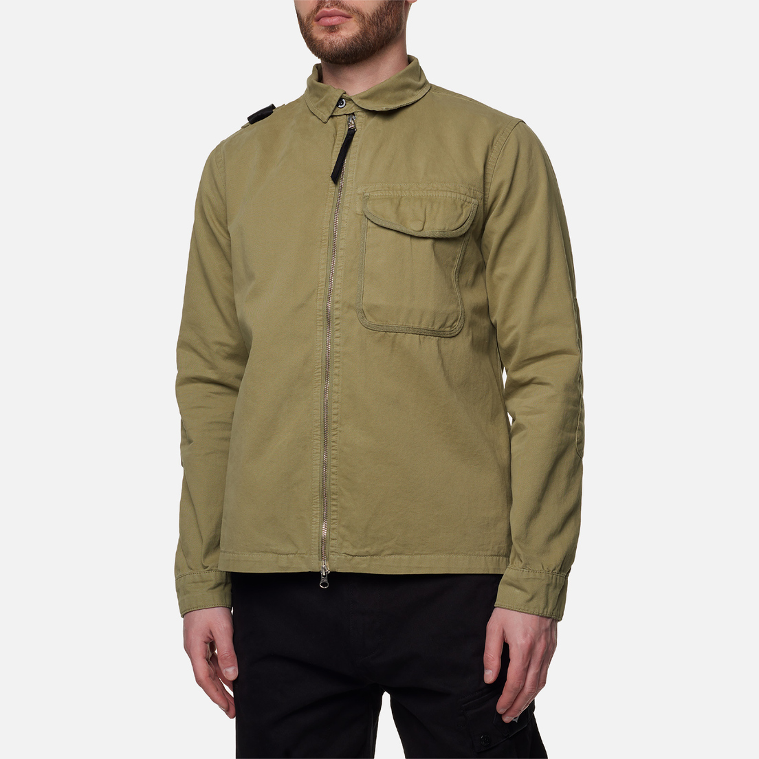 MA.Strum Мужская куртка ветровка Garment Dyed Zip Front Overshirt