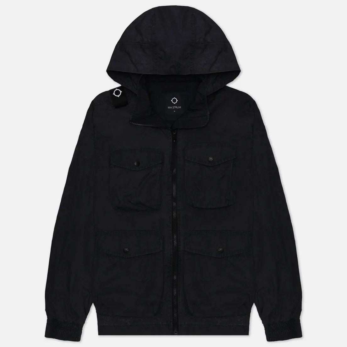 MA.Strum Мужская куртка ветровка Acid Wash Funnel Neck Runner