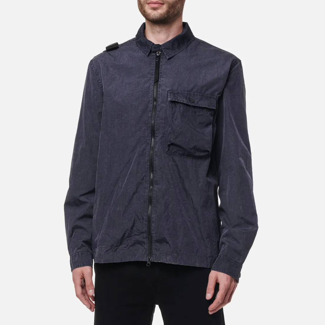 MA.Strum Мужская куртка ветровка Acid Wash Overshirt