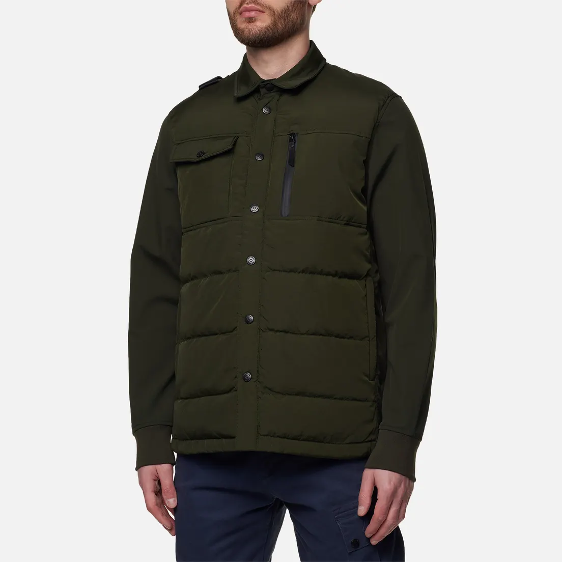 MA.Strum Мужская демисезонная куртка Softshell Down Quilt Overshirt