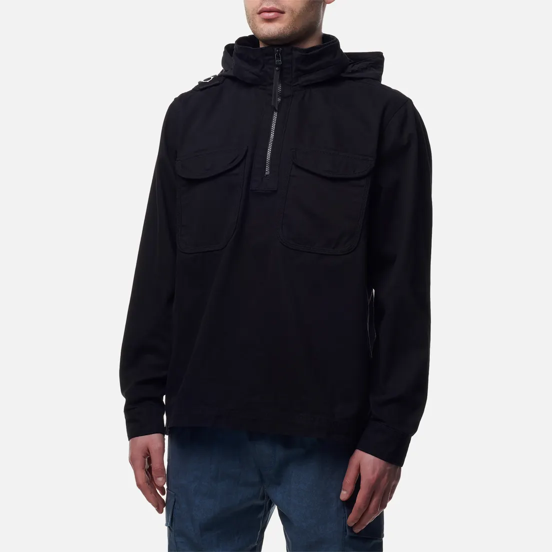 MA.Strum Мужская рубашка Quarter Zip Funnel Overshirt