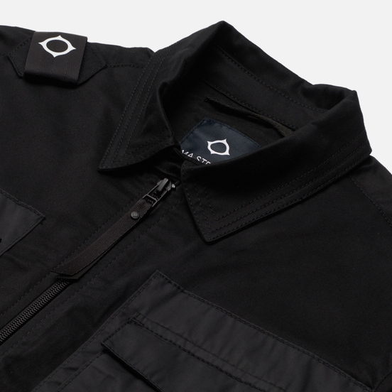 Мужская рубашка MA.Strum Zip-Through Overshirt Jet Black
