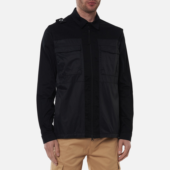 Мужская рубашка MA.Strum Zip-Through Overshirt Jet Black