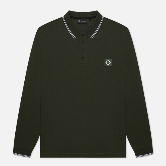Мужской лонгслив MA.Strum Jersey Polo Oil Slick