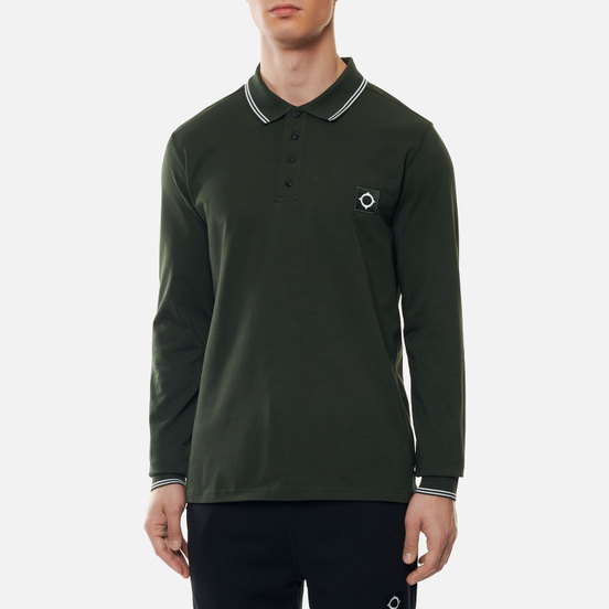 Мужской лонгслив MA.Strum Jersey Polo Oil Slick