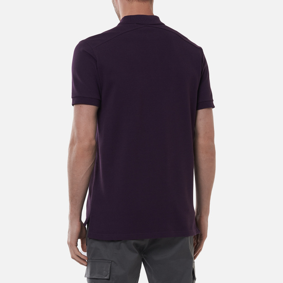 Мужское поло MA.Strum Pique Embroidered ID Aubergine