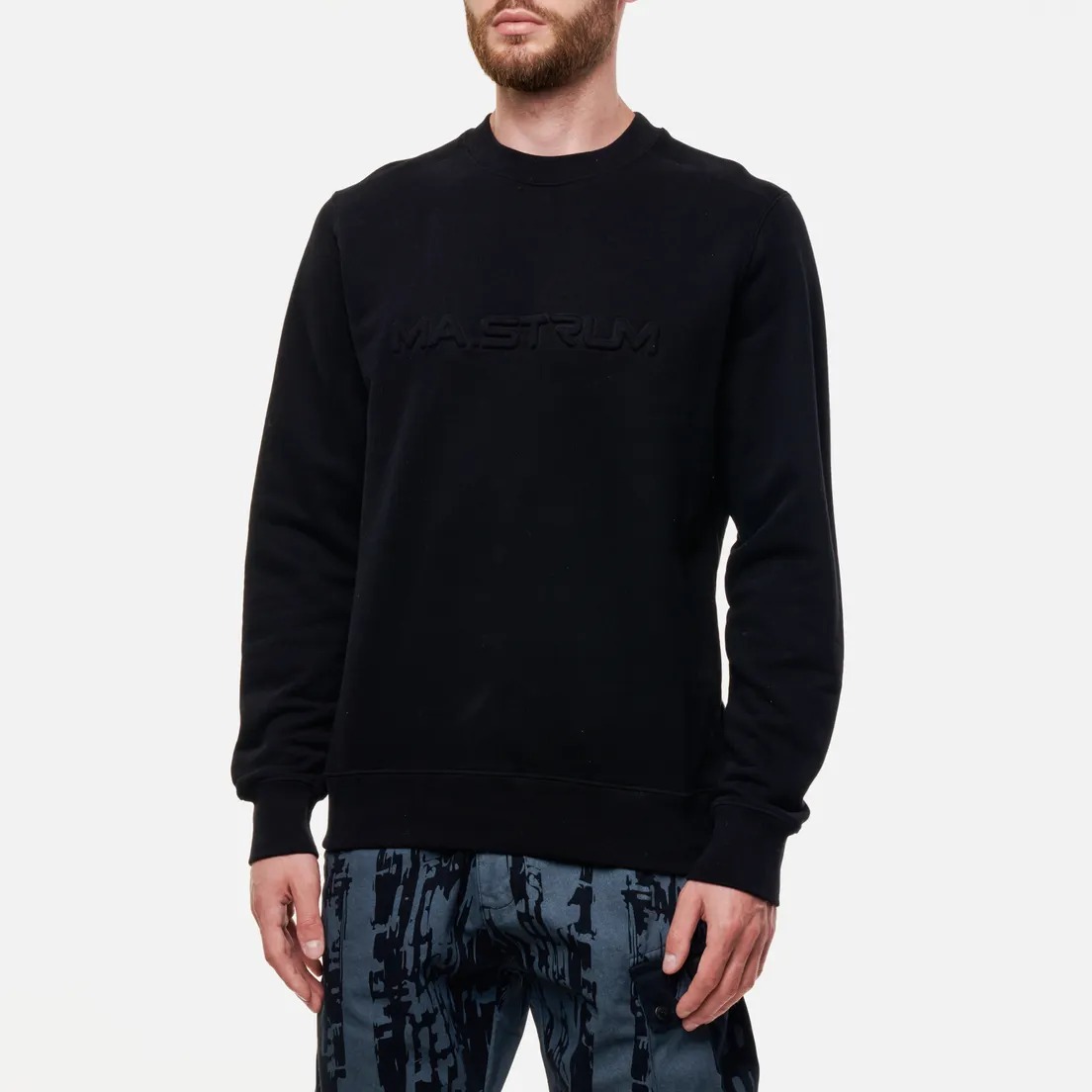 MA.Strum Мужская толстовка Embossed Logo Crew Neck