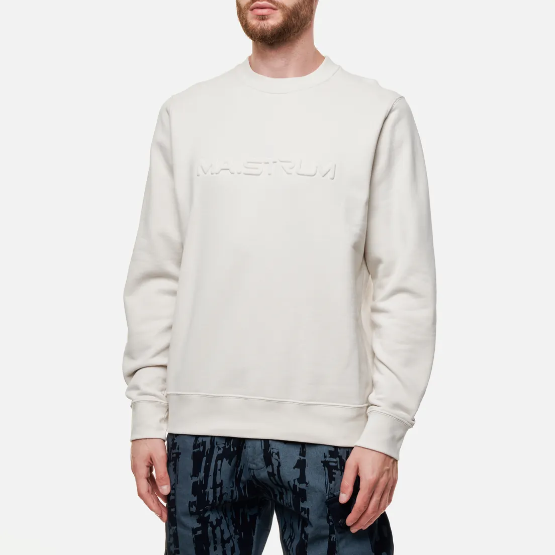 MA.Strum Мужская толстовка Embossed Logo Crew Neck