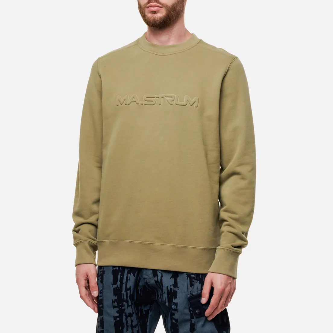 MA.Strum Мужская толстовка Embossed Logo Crew Neck