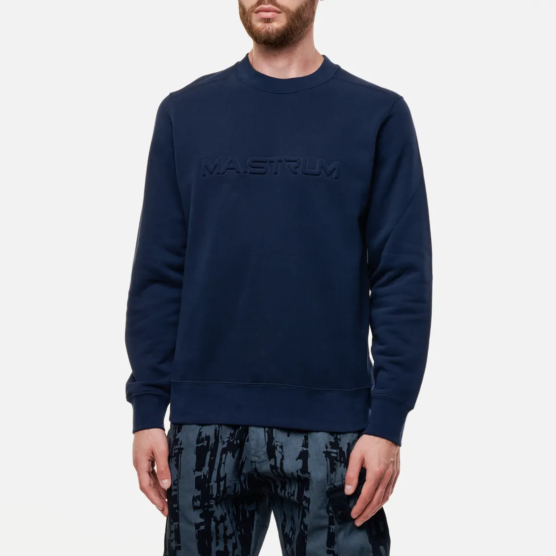 MA.Strum Мужская толстовка Embossed Logo Crew Neck