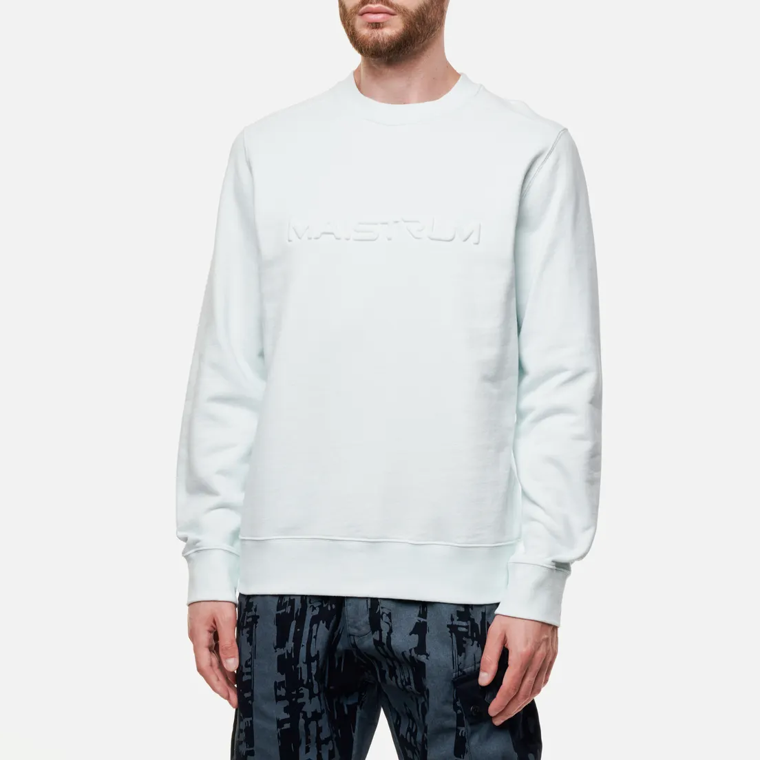MA.Strum Мужская толстовка Embossed Logo Crew Neck
