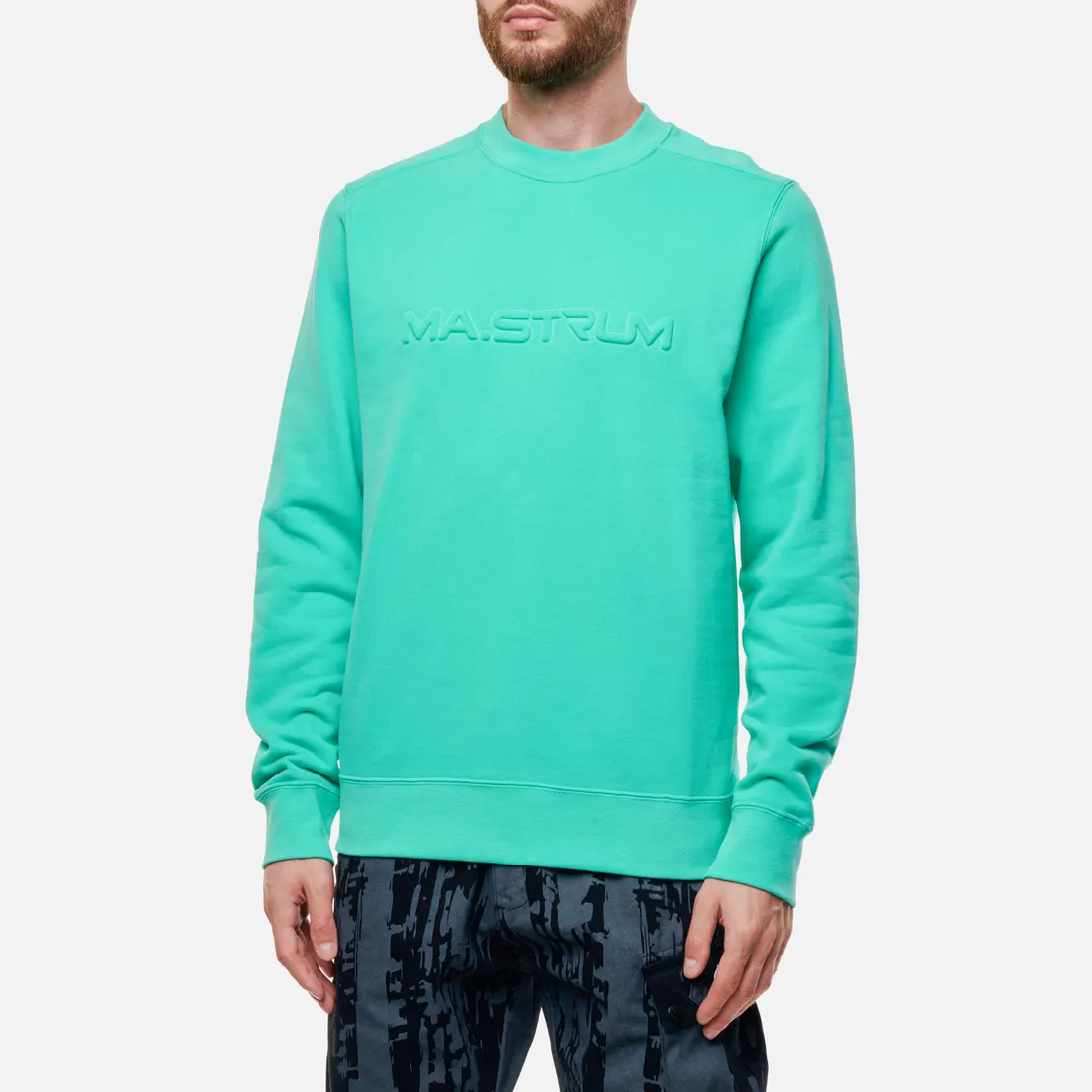MA.Strum Мужская толстовка Embossed Logo Crew Neck