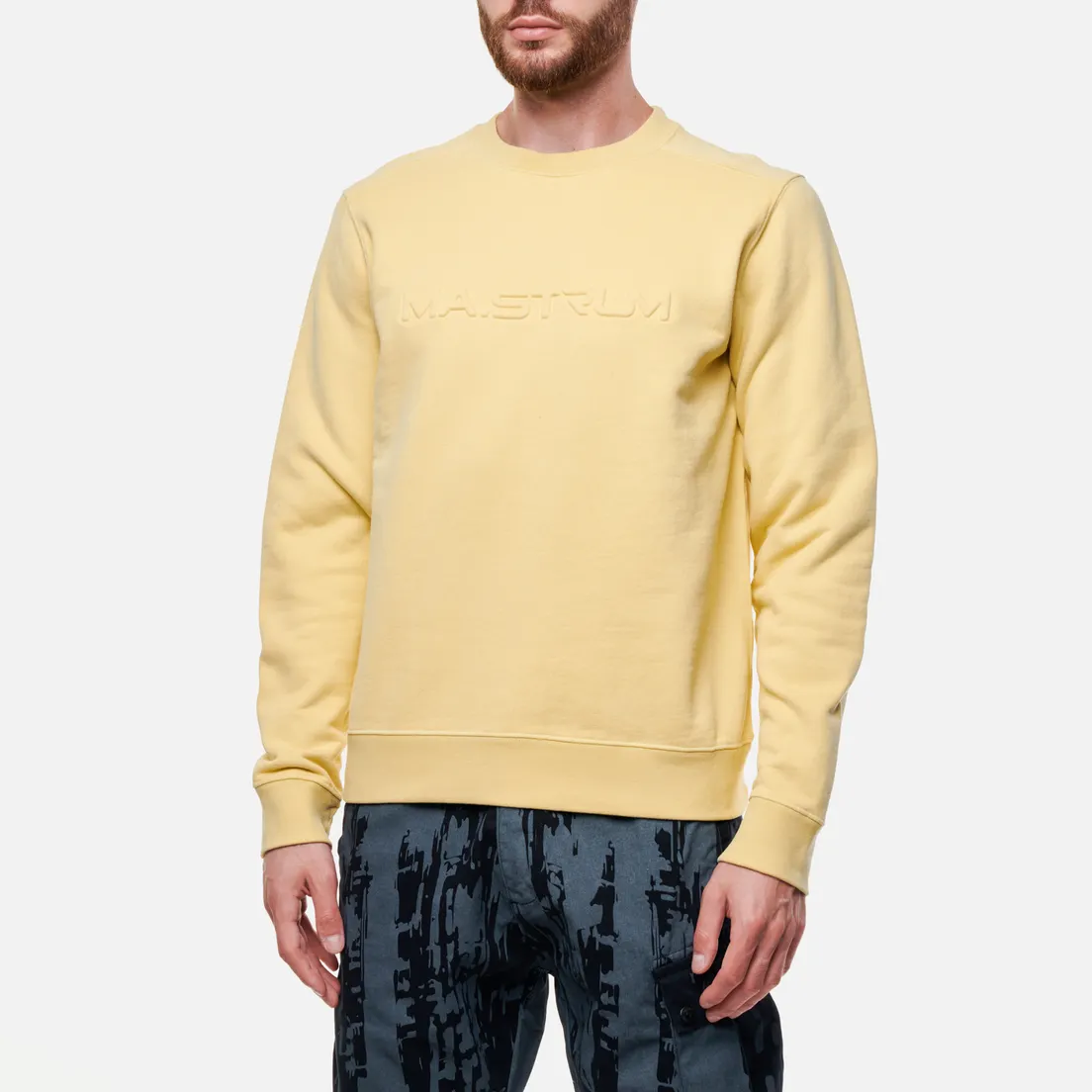 MA.Strum Мужская толстовка Embossed Logo Crew Neck
